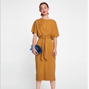 Zara Knot Front Midi Dress